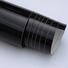 ROSEROSA 亮面黏貼式壁紙, 亮黑色(SM418)