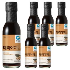 청정원 데리야끼 소스, 250g, 6개