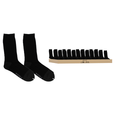 B.V.D. 男款竹炭休閒襪 B349-01 台灣製, 24~26cm, 黑色, 12雙