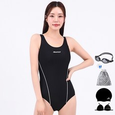 AQUATICA 女款連身泳衣+蛙鏡 6件組