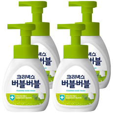 크리넥스 버블버블 핸드워시 힐링 그린향, 250ml, 4개