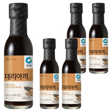 청정원 데리야끼 소스, 250g, 5개