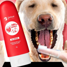 DON'T CRY MY PET 狗奇卡牙膏草莓味90g+牙刷套組, 1套