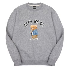 okstar 男女通用 City Bear 特厚雙面棉質大學T 3SSP004