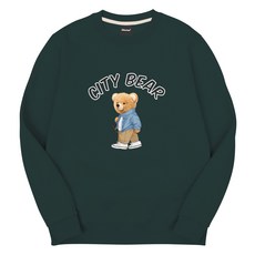 okstar 男女通用 City Bear 特殊雙面材質大學T 3SSP004