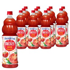 해태음료 썬키스트 훼미리 토마토, 1.5L, 12개