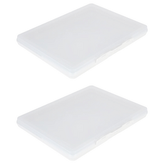 SYSmAX A4文件兩用收納盒 L, 透明, 2個