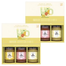 CHOLOCWON 低糖液態茶 530g x 3入 禮盒組 + 提袋, 2套, 柚子茶 + 葡萄柚茶 + 檸檬茶