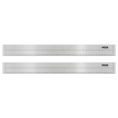 CoX 三燕興業 方眼壓克力直尺 40cm, 方眼壓克力 透明色, 2個