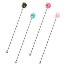 Level Goods 304不鏽鋼甜甜圈攪拌棒 4款, 1個, 混合色