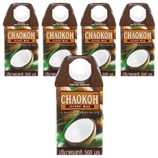 차오코 코코넛밀크, 5개, 500ml