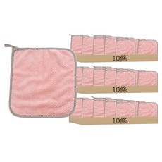 可掛式珊瑚絨吸水抹布, 柔軟細膩, 吸水性強, 配有掛繩設計, 24 x 24cm, 30條