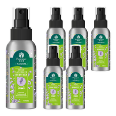 PURESENCE 樸香氛 草本植萃複方精油乾洗手 100ml, 鎖水保濕 SGS檢驗 抗菌效果達99.9%, 6瓶
