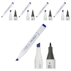 코픽 마카 낱색 100 Black, 5개, 1색