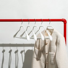 MAWA 正裝用外套防滑衣架 42LS, 白色, 5個