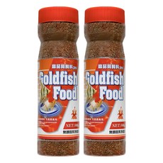 AQUAFUN 水之樂 高品質飼料3合1, 魚類飼料 營養豐富 色彩鮮豔, 500g, 2罐