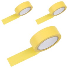 Like Zone 黏著標記遮蔽膠帶 12mm x 50m, 3個, 黃色