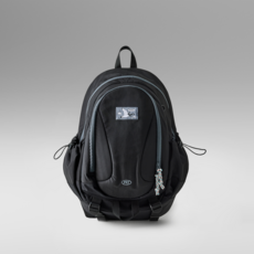 多口袋後背包 20L, 黑色