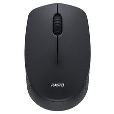 RASTO 三鍵式2.4G無線滑鼠 RM26, R-PCA030, 黑色