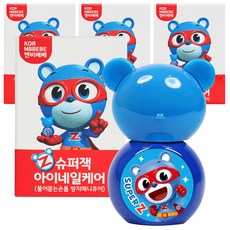 엔비베베 슈퍼잭 아이네일케어 물어뜯는 손톱 방지 매니큐어, 4ml, 4개