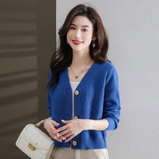 포플러앤씨 여성용 지재이 니트 가디건 P24FC070908