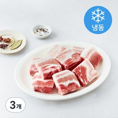 미트코리아 벽돌 삼겹살 (냉동), 1kg, 3개