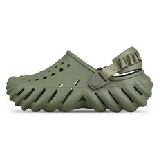 crocs 卡駱馳 ECHO CLOGS 涼鞋, 軍綠色, 240