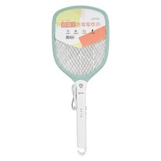 Kinyo 鋰電池充電蚊拍, 綠色 + 白色