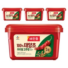 CJ Haechandle 好餐得 韓國米&日曬辣椒醬, 1kg, 4個