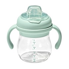 OXO tot 寶寶握鴨嘴杯 - 薄荷綠 特殊防漏設計 不含雙酚A好安心, 200ml, 1個