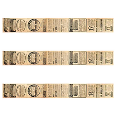 復古紙膠帶 40mm x 8m, 報紙S, 3個