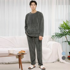 CARET 男女通用日常超細纖維睡眠睡衣上下套組