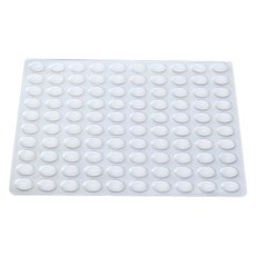 ALLHIGH 多用途防噪音防撞矽膠門貼 C型 100入, 單一顏色, 1個