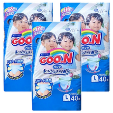 GOO.N 大王 日本境內版 輕薄舒爽 褲型尿布 9~14kg, L, 120片
