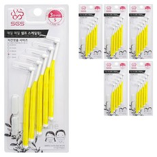 SGS 어금니용 치간칫솔, 1.1mm, 5개입, 6개