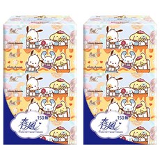春風 狗狗好朋友盒裝面紙 雙層, 5盒, 2袋