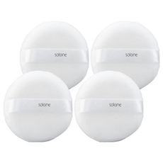 Solone 特級日本立絨蜜粉撲 55mm, 1755-01, 4個