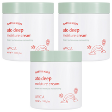 아브카 베이비 앤 키즈 아토 고보습 크림, 400ml, 3개