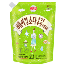 Trio 小蘇打蔬果碗盤洗潔精補充包 蔬果香, 2.1L, 3包