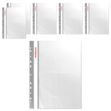 DaTaBanK 三田文具 11孔輕便軟質資料簿 A4 30頁 FX-11-30-49, 灰色, 6本