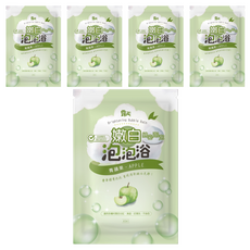 嫩白泡泡浴 青蘋果 40ml, 5包