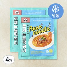 푸딩팩토리 로제 누들 떡볶이 (냉동), 4개, 500g