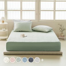 The Zari Fresh Pure絎縫透氣床包, 純卡其色