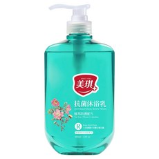 美琪抗菌沐浴乳 小葉薔薇,三重防護, 維他命B3控油平衡, 雙重保濕效果, 680ml, 1瓶