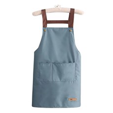 藝術咖啡廳防水圍裙, 藍色