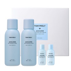 TONYMOLY 甘菊藍抗瑕疵2件組+ 化妝水 20ml + 乳液 20ml, 1套