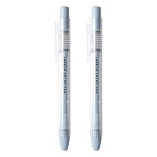 sun-star noc color eraser按壓出芯橡皮擦 13 x 1.4 x 1.1cm 12g, 藍綠色, 2支