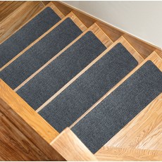 黏貼式樓梯防滑長地墊 5入, 小條紋