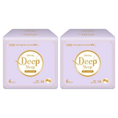 Liberty ORGANATURE Deep Sleep韓國產夜用褲型衛生棉, M(85~95cm), 6片, 2包