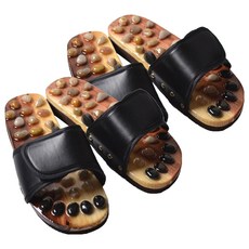 MAME足部指壓按摩室內拖鞋 245mm, 2組, 黑色